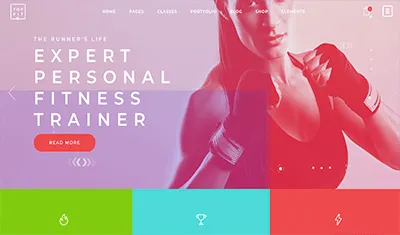 Exemples de sites web d'entraîneurs personnels