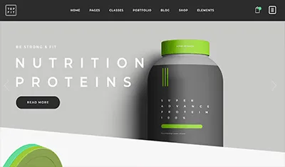 Exemples de boutiques en ligne sur la nutrition