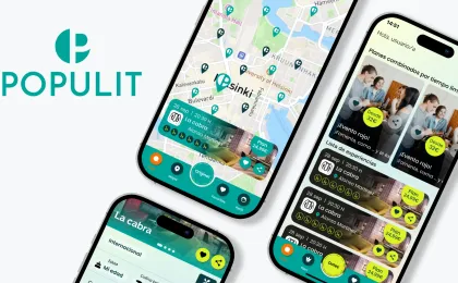 Desarrollo de app social Populit