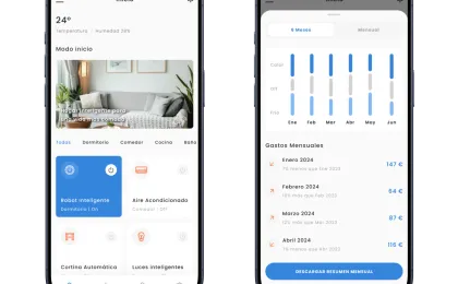 Aplicación iOT hogar inteligente