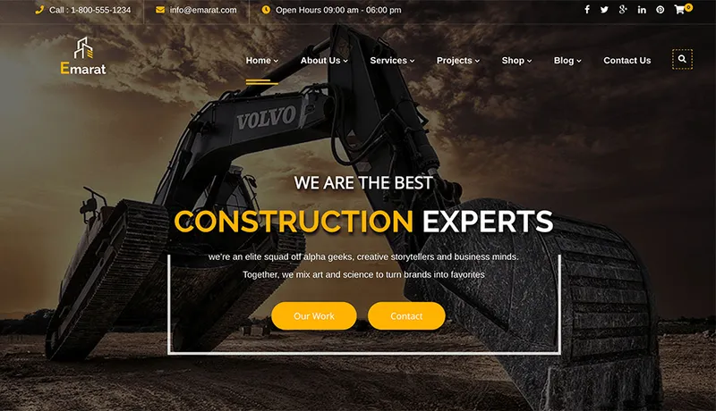 creación páginas web constructoras