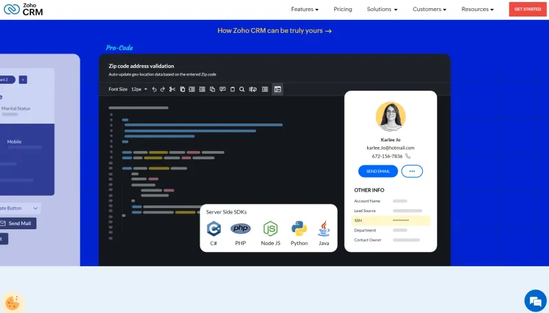 crm zoho