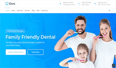 dentistas ejemplo web