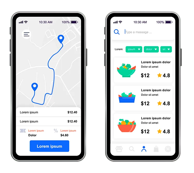 diseño app delivery