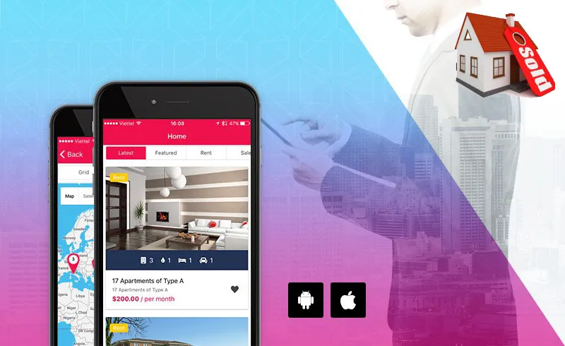 diseño app inmobiliaria
