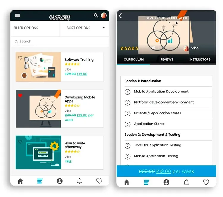 diseño apps cursos online