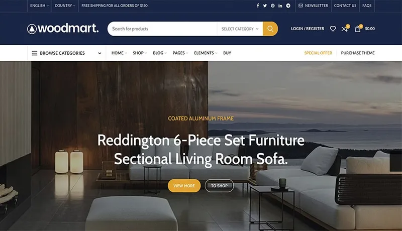 amazon type online store design