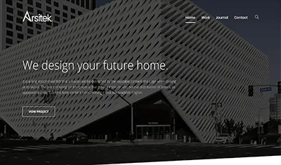 diseño web arquitectura moderna
