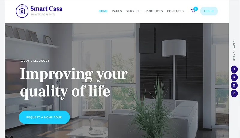 diseño web conectar casas inteligentes
