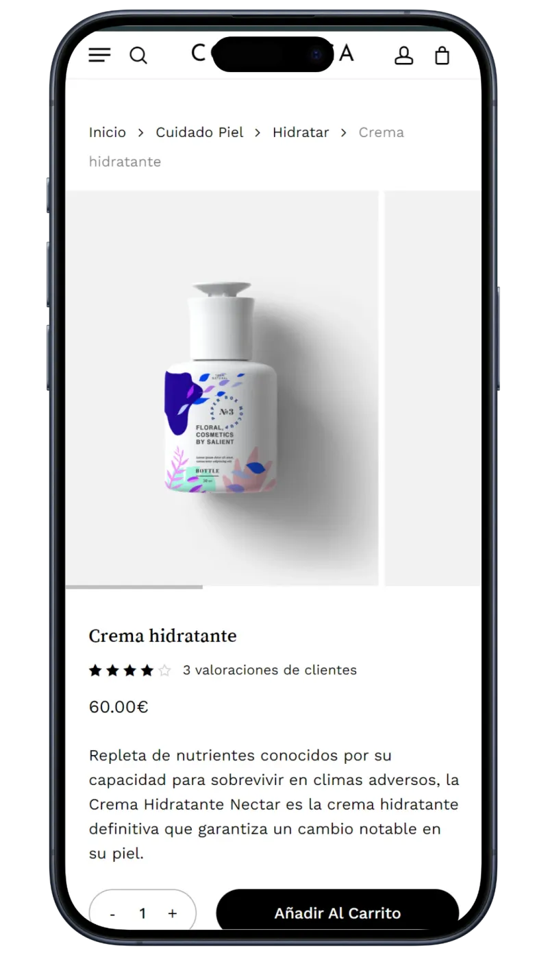 diseño app cosmética
