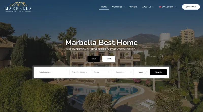 diseño web inmobiliaria home