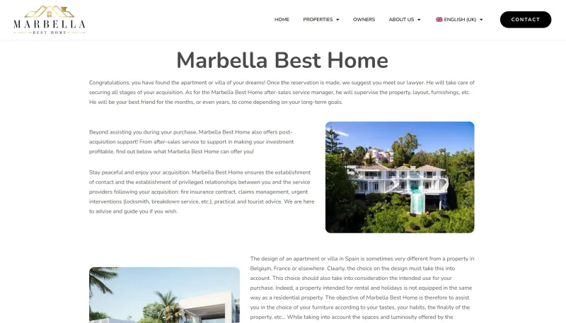diseño web inmobiliaria sobre nosotros