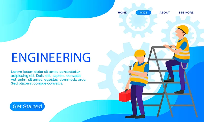 exemplo de web de engenharia