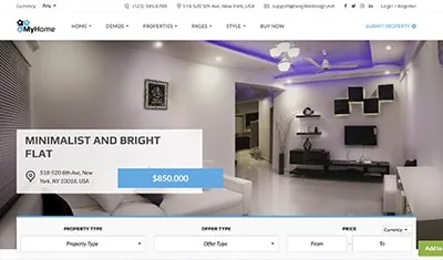 ejemplos páginas web inmobiliarias