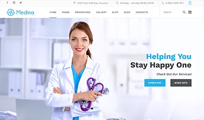 ejemplos páginas web médicos