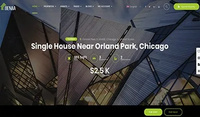 página web aluguer de imóveis