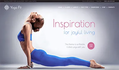 pages web exemples yoga
