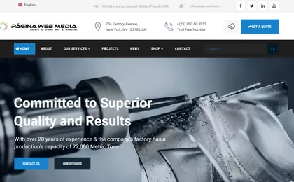 Conception d'un site web d'ingénierie
