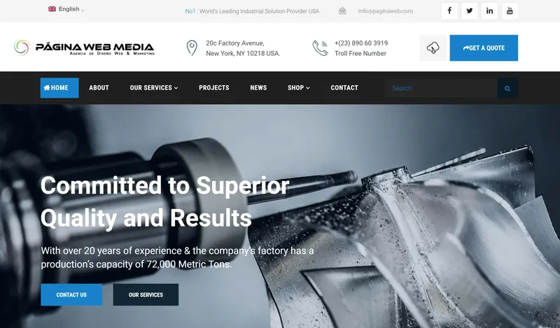 site web d'ingénierie