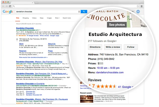 posicionamiento seo para arquitectos