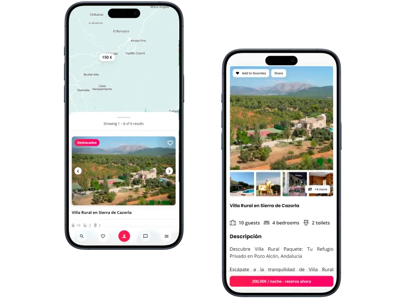 proyecto app listado turismo