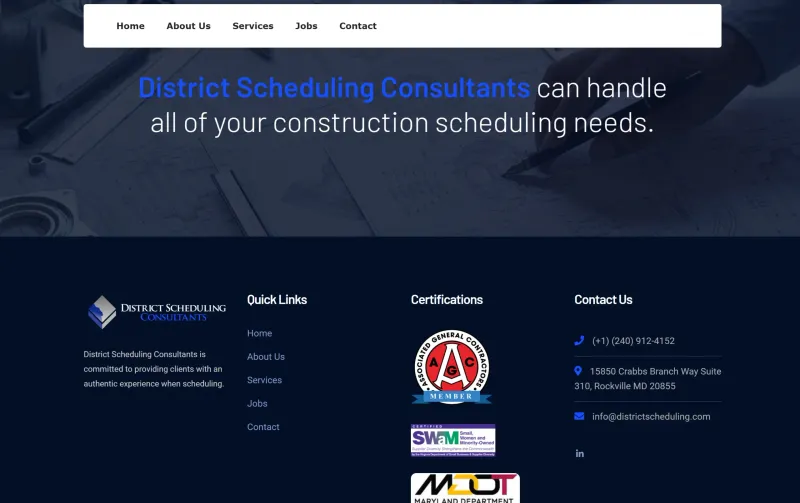proyecto construcción pie de página