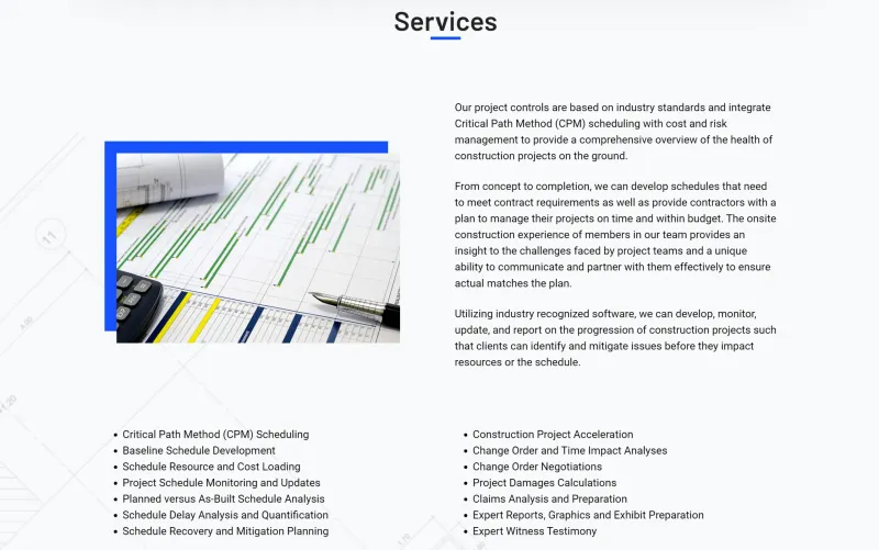 proyecto construcción servicios