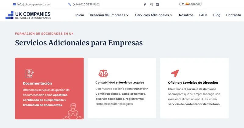 servicios adicionales