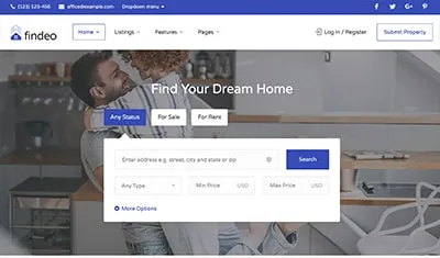sitios web de ejemplo inmobiliarias