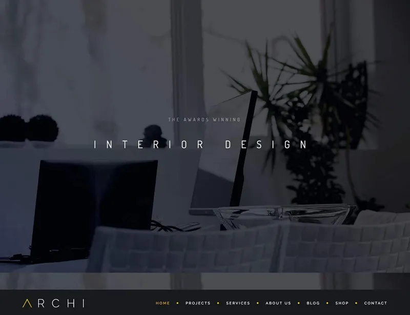 Thème wordpress pour l'architecture d'intérieur