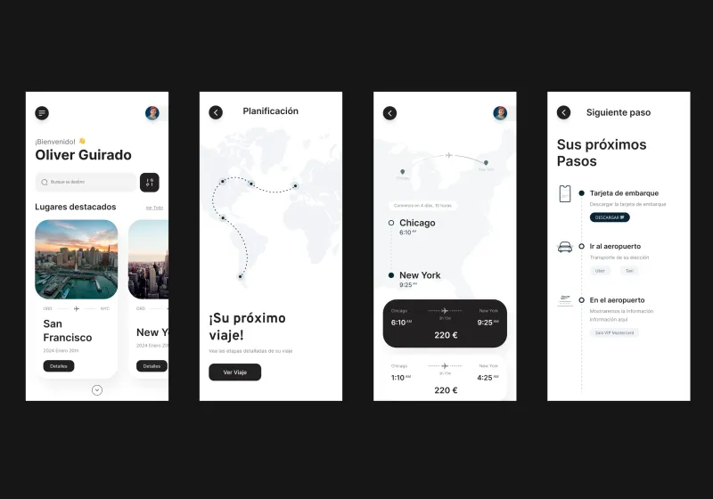 ux para app de viajes