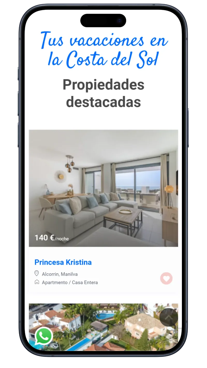 versión app alquiler vacacional