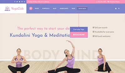 conception de sites web cours de fitness