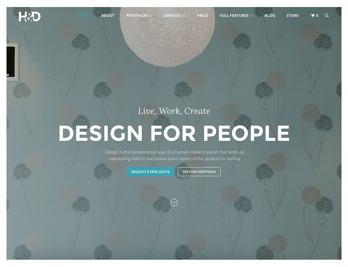 Interior design and decoration landing page design : AppDesign.dev