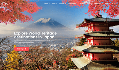 Travel agency web design