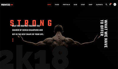 Web designs for gyms