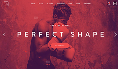 Boxing website examples