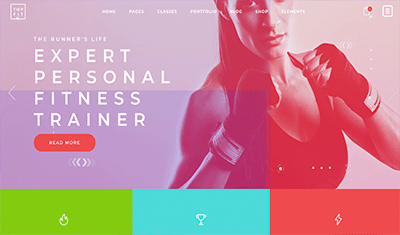Examples of personal trainer websites
