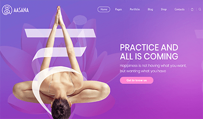 Examples of pilates websites