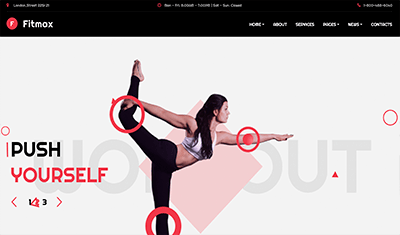 Exemples de sites web consacrés au yoga