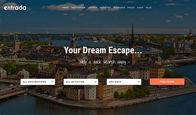 how to make a travel agency website