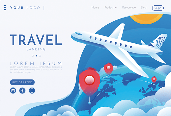 examples of travel agency websites
