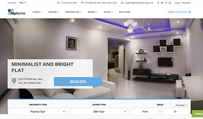 Beispiele für Immobilien-Websites