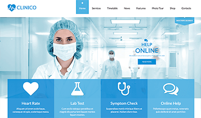web design for hospitals