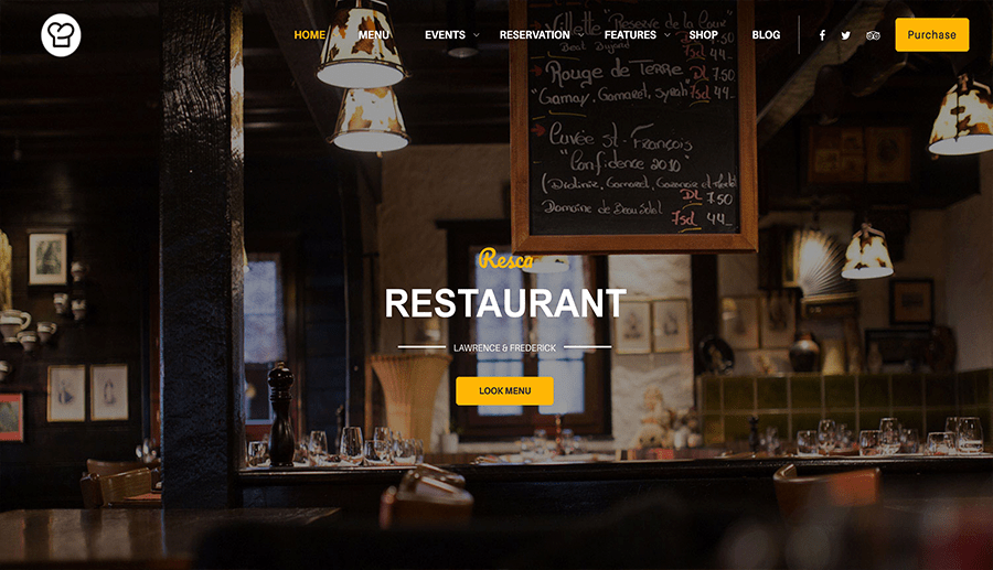 sites web de restaurants