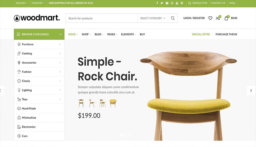 concevoir des meubles de magasin en ligne