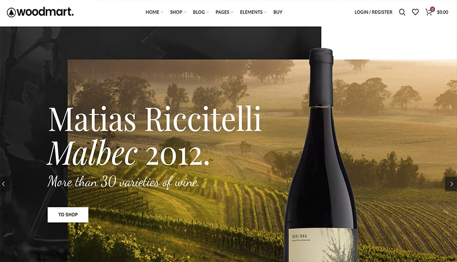 design online store wines