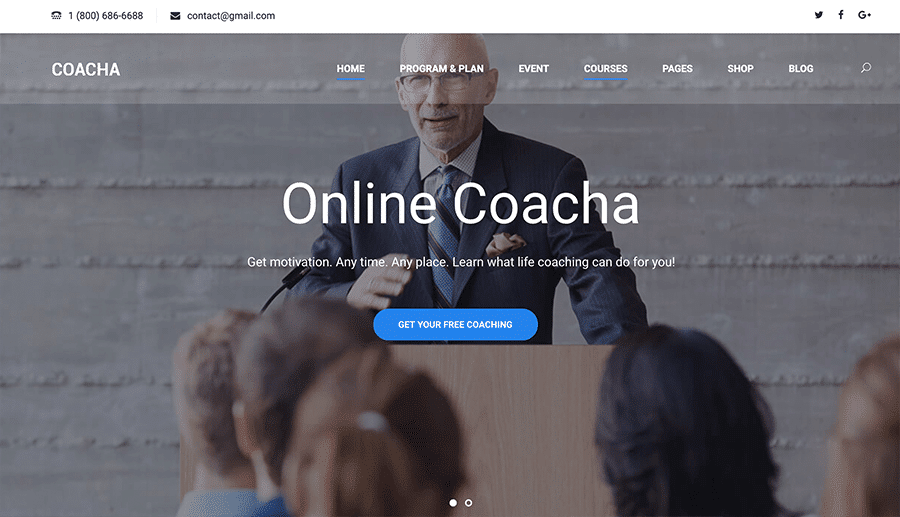 web design coach organizacional