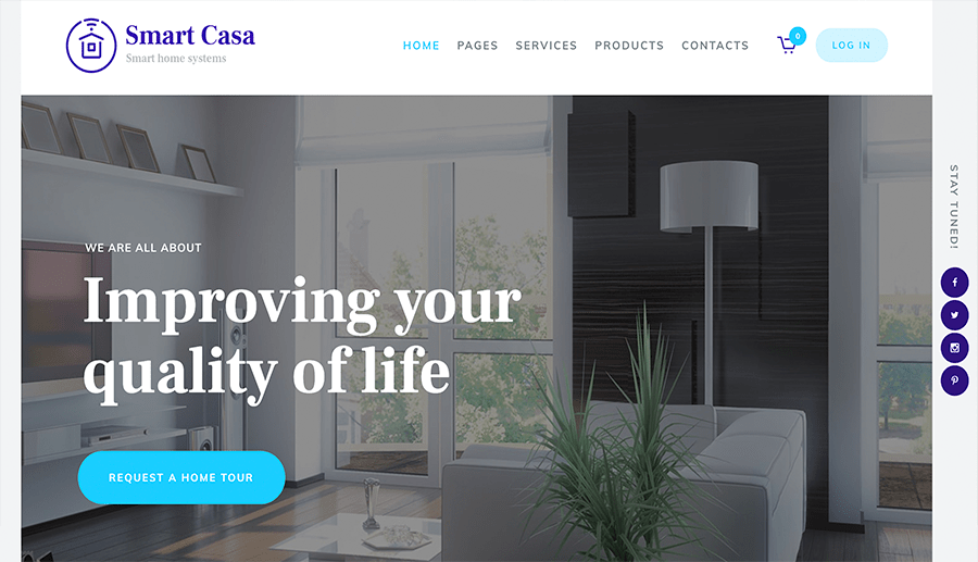 web design connect smart homes