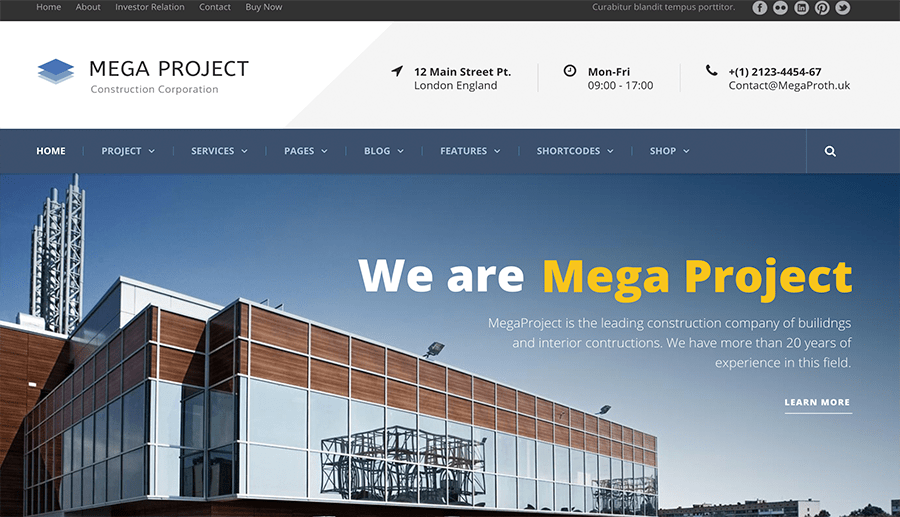 we make websites for construction companies